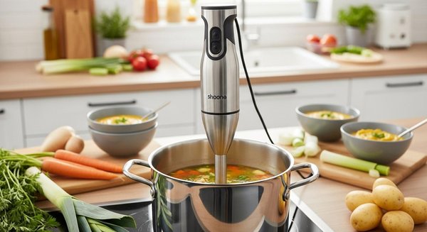 Mixeur plongeant : l'allié indispensable pour vos soupes et purées maison